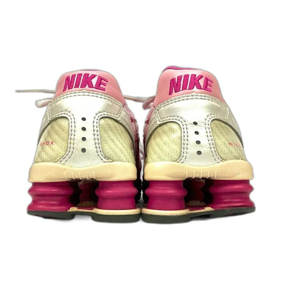 Nike Running Shox - Youth Size 3.5 - Pink/Silver Sneakers - 2007 - 318096-661